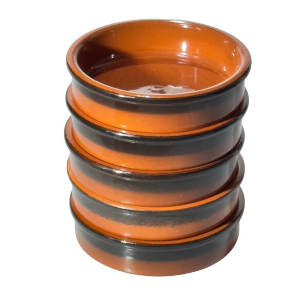Set Of 5 Cermer Ceramic Tapas Dishes Terracotta Brown Microwave & Oven Safe - Picture 1 of 8